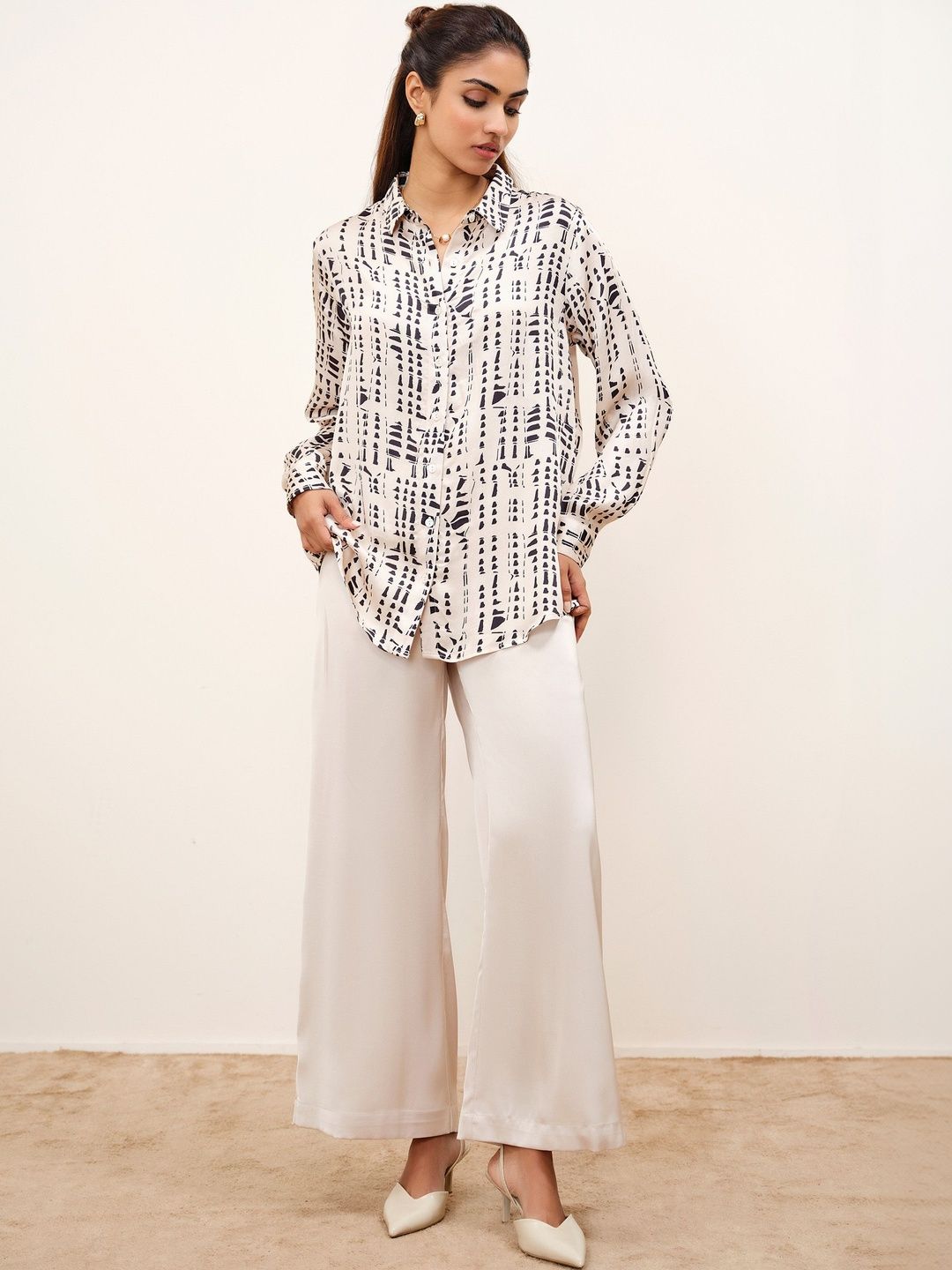 AND Women Printed Casual Shirt