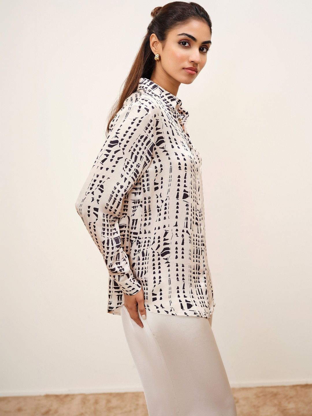AND Women Printed Casual Shirt - Image 3
