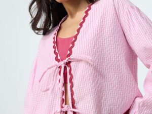 Plaid Shirt: Berry