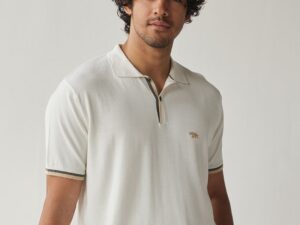 Polo Collar Cotton T-shirt
